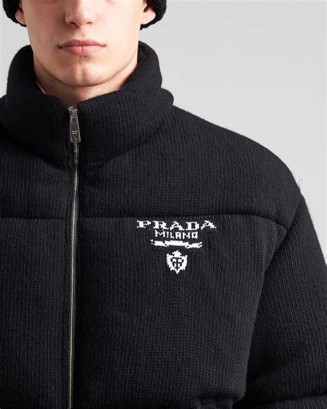 prada womens down coat|Prada cropped cashmere down jacket.